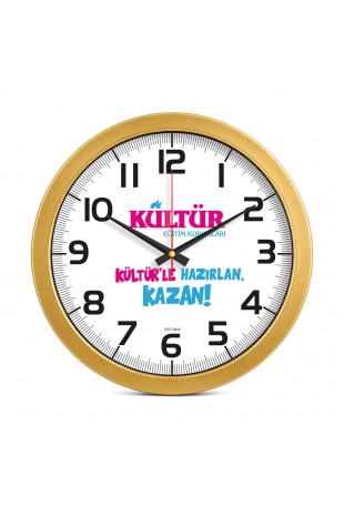 Metalize Duvar Saati