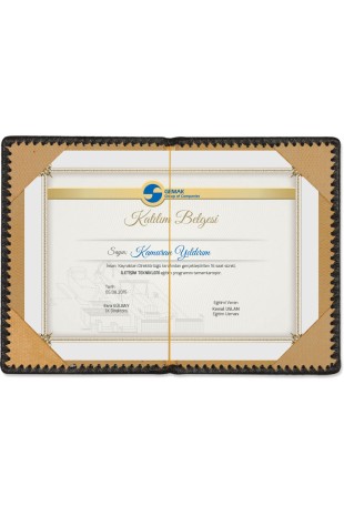 Sertifika ve Menü Kabı