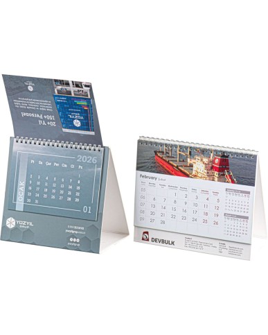 Sıvama Taşıyıcılı Masa Takvimi