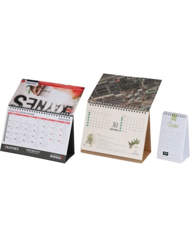 Taslama Taşıyıcılı Masa Takvimi