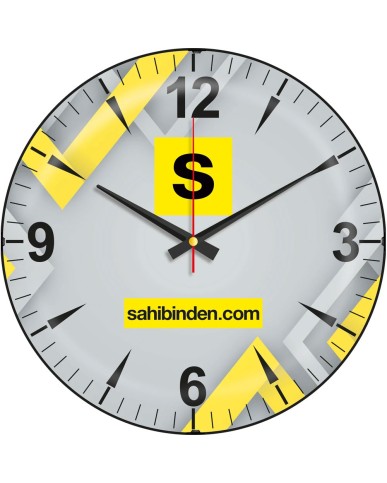 Bombe Cam Duvar Saati