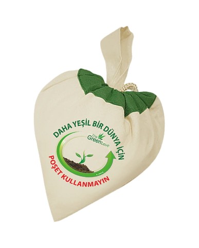 İp Büzgülü Ham Bez Çanta